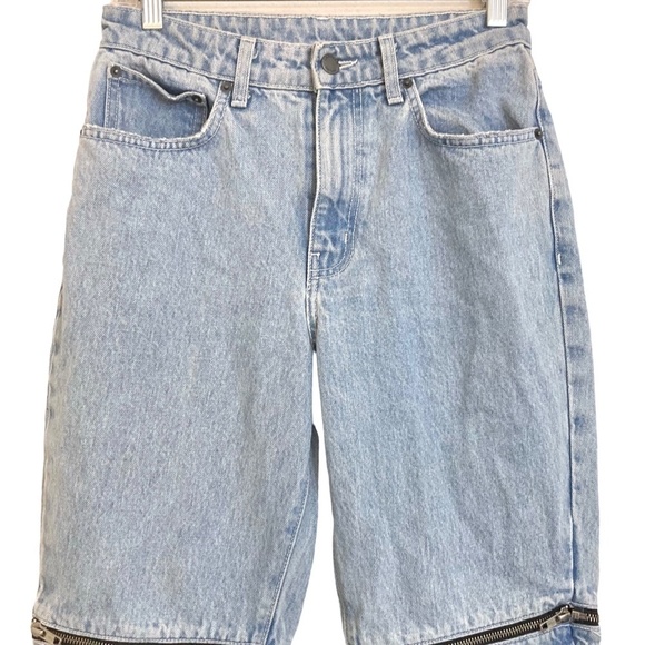 CARMAR LA Juliet High Rise Relaxed Zipper Leg Distressed Raw Hem Jeans - Picture 9 of 16